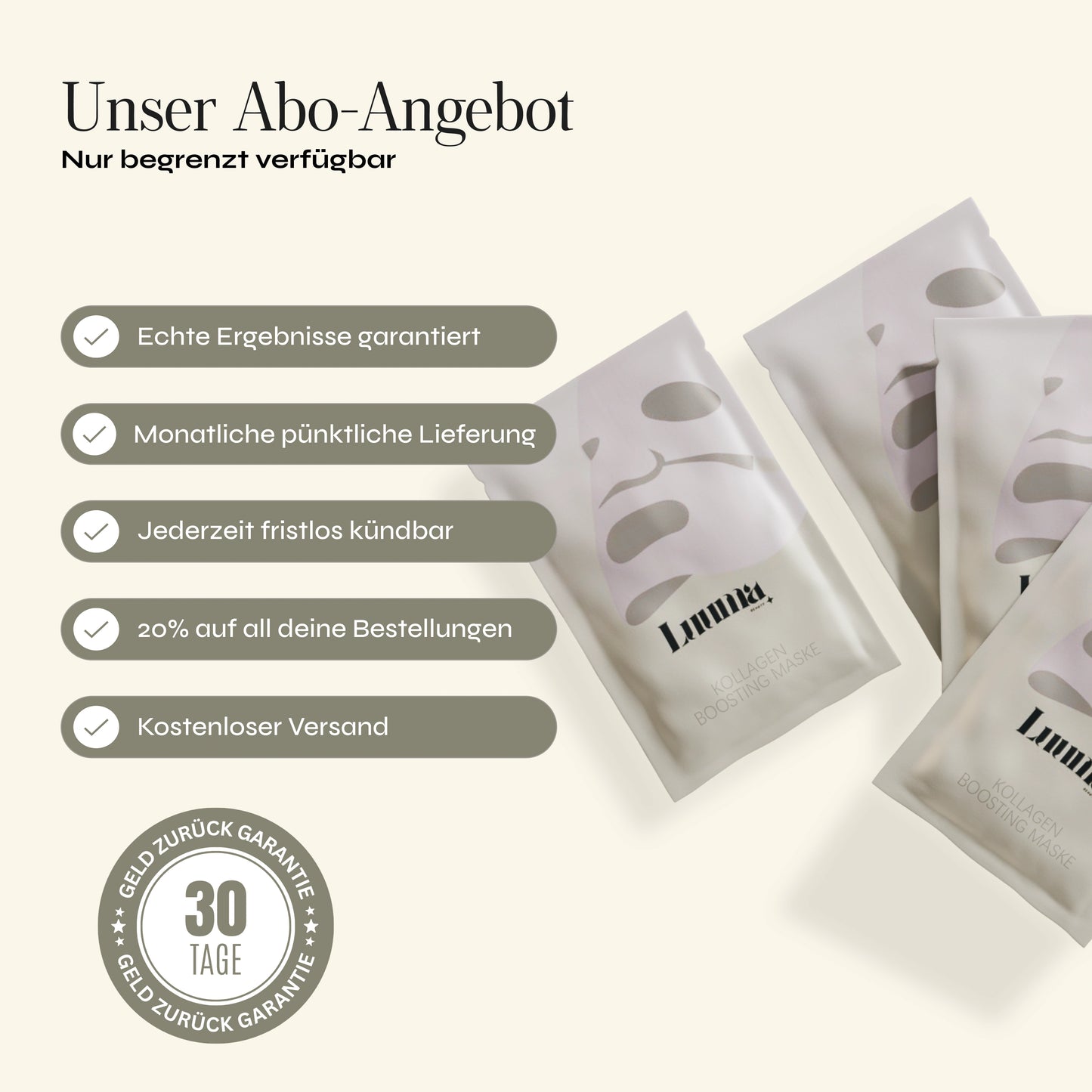 Kollagen Boosting Maske