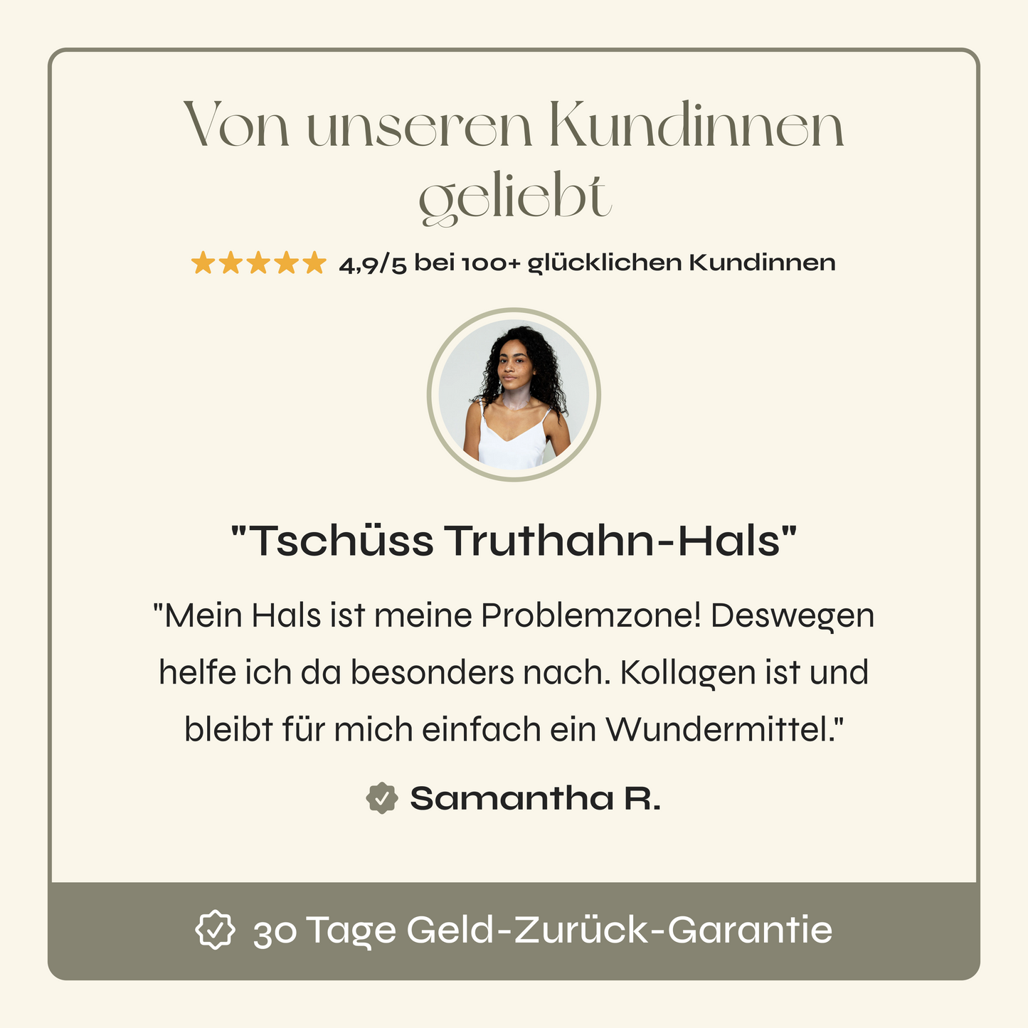 Hals Kollagen Boosting Maske