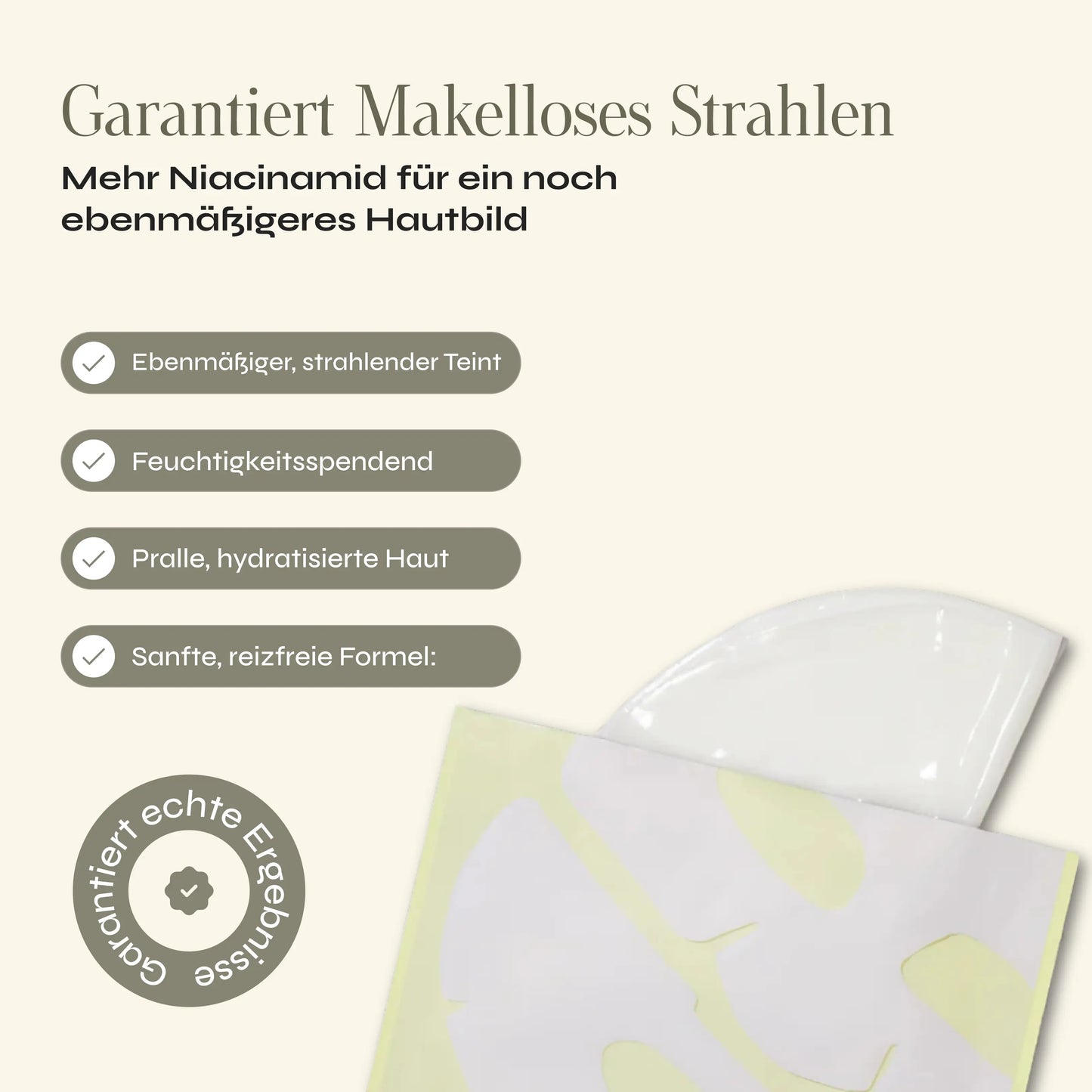 Niacinamid-Vitamin C Maske